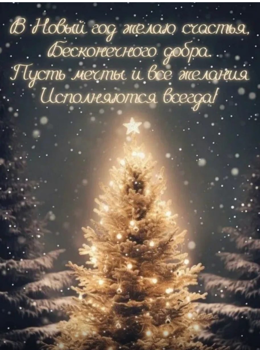 С Новым 2026 годом, дорогие друзья !!! Желаю Вам в Новом Году здоровья, счастья и творческих успехов, мирного неба над головой!